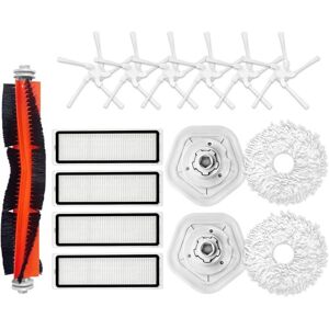 TINOR Replacement Accessories Set Robot Vacuum Cleaner Parts for Dreame Bot W10/W10 Pro, 1 Roller Brush + 4 Filters + 6 Side Brushes + 2 Cloths + 2 Mop TINOR Replacement Accessories Set Robot Vacuum Cleaner Parts for Dreame Bot W10/W10 Pro, 1 Roller Brush + 4 Filters + 6 Side Brushes + 2 Cloths + 2 Mop