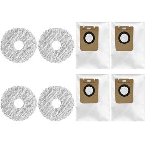 Tlily - Replacement Dust Bags Mop Cloth for Xiaomi Dreame Bot L10S Ultra/ S10/ S10 Pro Robot Vacuum Cleaner Accessories Tlily - Replacement Dust Bags Mop Cloth for Xiaomi Dreame Bot L10S Ultra/ S10/ S10 Pro Robot Vacuum Cleaner Accessories