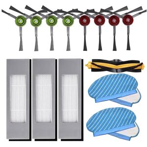 Tlily - Replacement Part Kit of Side Brush Filter Mop Cloth for Ecovacs Deebot ozmo 920 950 T5 Robot Vacuum Cleaner Accessories Tlily - Replacement Part Kit of Side Brush Filter Mop Cloth for Ecovacs Deebot ozmo 920 950 T5 Robot Vacuum Cleaner Accessories