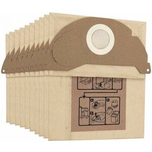 SERBIA Sacs à poussière de rechange pour aspirateurs Kärcher WD2 MV2 WD2250 A2004 A2054, paquet de 10 SERBIA Sacs à poussière de rechange pour aspirateurs Kärcher WD2 MV2 WD2250 A2004 A2054, paquet de 10