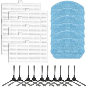 Tlily - Spare Parts Side Brush, Filter, Mop Cloth, Compatible for zcwa BR150/BR151 Robot Vacuum Cleaner Spare Parts Replacement Tlily - Spare Parts Side Brush, Filter, Mop Cloth, Compatible for zcwa BR150/BR151 Robot Vacuum Cleaner Spare Parts Replacement