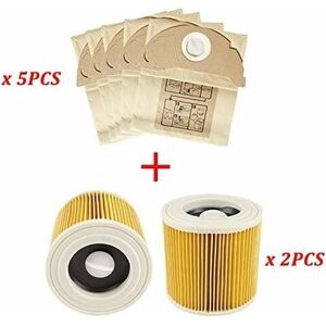 BRIDAY Vacuum Replacement Parts Paper Bag Replacement Vacuum Cleaner Dust Filter Fit for karcher WD2250 A2004 A2054 MV2 Efficient Dust Collection Bags BRIDAY Vacuum Replacement Parts Paper Bag Replacement Vacuum Cleaner Dust Filter Fit for karcher WD2250 A2004 A2054 MV2 Efficient Dust Collection Bags