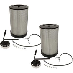 Vhbw - 2x Fine Dust Filter compatible with Scheppach HD12 Extraction System - Fine Dust Filter Cartridge with Cleaning Brush Vhbw - 2x Fine Dust Filter compatible with Scheppach HD12 Extraction System - Fine Dust Filter Cartridge with Cleaning Brush