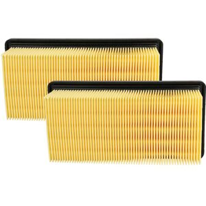 VHBW 2x flat pleated vacuum filter - compatible with Kärcher WD - Orange VHBW 2x flat pleated vacuum filter - compatible with Kärcher WD - Orange