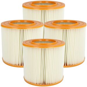 vhbw 4x Cartridge Filter compatible with Allaway CV1350, CV1750, M1000, X30, CV1950, L25, Z45i, X40, Z35i Vacuum Cleaner - Orange White vhbw 4x Cartridge Filter compatible with Allaway CV1350, CV1750, M1000, X30, CV1950, L25, Z45i, X40, Z35i Vacuum Cleaner - Orange White