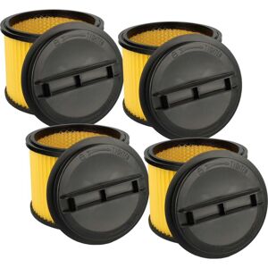vhbw 4x Cartridge Filter compatible with Einhell BT-VC 1500 SA, H-NS 1250, BT-VC 1450 SA, H-NS 1500 A Vacuum Cleaner - Yellow Black vhbw 4x Cartridge Filter compatible with Einhell BT-VC 1500 SA, H-NS 1250, BT-VC 1450 SA, H-NS 1500 A Vacuum Cleaner - Yellow Black