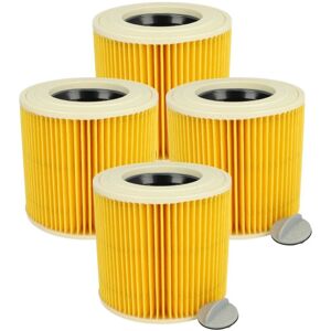 vhbw 4x Cartridge Filter compatible with Kärcher NT 27/1 ME Professional, NT 48/1 TE Professional Vacuum Cleaner - Yellow Brown vhbw 4x Cartridge Filter compatible with Kärcher NT 27/1 ME Professional, NT 48/1 TE Professional Vacuum Cleaner - Yellow Brown