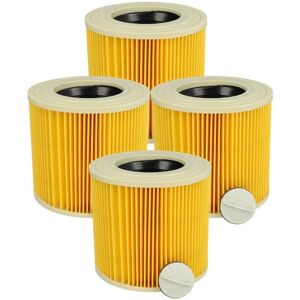vhbw 4x Cartridge Filter compatible with Kärcher WD 2.500 M, WD 2500 M, WD 2 Cartridge Filter, WD 2250 Vacuum Cleaner - Yellow Washable vhbw 4x Cartridge Filter compatible with Kärcher WD 2.500 M, WD 2500 M, WD 2 Cartridge Filter, WD 2250 Vacuum Cleaner - Yellow Washable