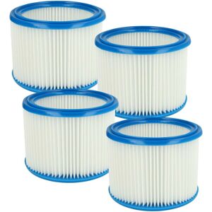 vhbw 4x Pleated Filters for Nilfisk / WAP Attix 550-11 Vacuum - Cartridge, Blue White vhbw 4x Pleated Filters for Nilfisk / WAP Attix 550-11 Vacuum - Cartridge, Blue White