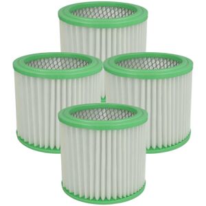 vhbw 4x Cartridge Filter compatible with Parkside PASK 18/8 C, PASK 18/9 C, PASK 18/7 C Vacuum Cleaner - Green White Washable vhbw 4x Cartridge Filter compatible with Parkside PASK 18/8 C, PASK 18/9 C, PASK 18/7 C Vacuum Cleaner - Green White Washable