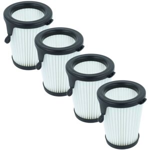 vhbw 4x Filter Replacement for Milwaukee 49-90-1950 for Vacuum Cleaner - HEPA filter Black White vhbw 4x Filter Replacement for Milwaukee 49-90-1950 for Vacuum Cleaner - HEPA filter Black White