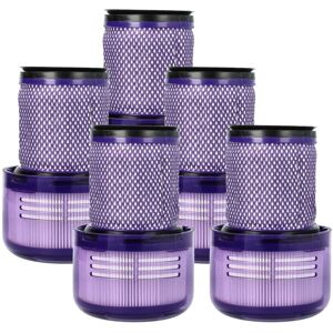 VHBW 5x Vacuum Cleaner Filter Replacement - HEPA Filter White Purple VHBW 5x Vacuum Cleaner Filter Replacement - HEPA Filter White Purple