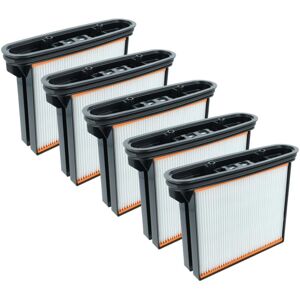 vhbw 5x Flat-Fold Filter F8 compatible with Spit AC1630P, AC1625, AC1600, AC1630PM Industrial Vacuum Cleaner Wet/Dry - Pleated Filter Element vhbw 5x Flat-Fold Filter F8 compatible with Spit AC1630P, AC1625, AC1600, AC1630PM Industrial Vacuum Cleaner Wet/Dry - Pleated Filter Element