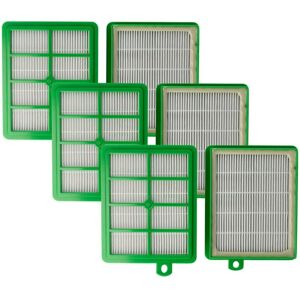 vhbw 6x Vacuum Cleaner Filters - HEPA Filter for AEG Electrolux - Green/White vhbw 6x Vacuum Cleaner Filters - HEPA Filter for AEG Electrolux - Green/White