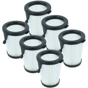 vhbw 6x Filter Replacement for Milwaukee 49-90-1950 for Vacuum Cleaner - HEPA filter Black White vhbw 6x Filter Replacement for Milwaukee 49-90-1950 for Vacuum Cleaner - HEPA filter Black White