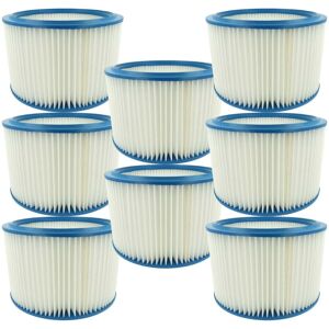 8x Filter Element compatible with Protool Festool vcp 450 e-m, 560-2M xc, vcp 450 e-l, 560-31 xc Wet/Dry Vacuum Cleaner - Vhbw 8x Filter Element compatible with Protool Festool vcp 450 e-m, 560-2M xc, vcp 450 e-l, 560-31 xc Wet/Dry Vacuum Cleaner - Vhbw
