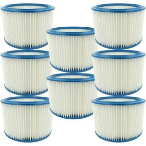 8x Filter Element compatible with wap Alto Attix 763-2M ed, 761-21 xc, 963-21 ed xc, 961-01 Wet/Dry Vacuum Cleaner - Vhbw 8x Filter Element compatible with wap Alto Attix 763-2M ed, 761-21 xc, 963-21 ed xc, 961-01 Wet/Dry Vacuum Cleaner - Vhbw