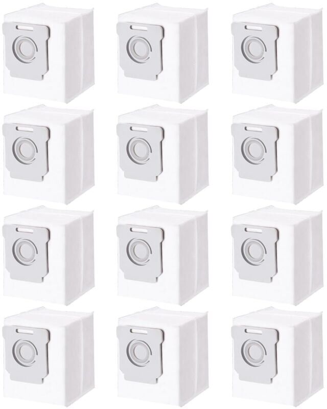 TINOR 12 Pack Vacuum Cleaner Bags for iRobot Roomba i7 i7+ i3 i3+ i4 i4+ i6 i6+ j7 j7+ i8 i8+S9 S9+ E5 E6 E7, Accessories Dust Bag for iRobot Roomba Allen