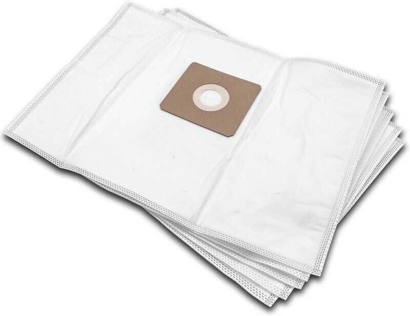 10x Vacuum Cleaner Bag compatible with Dirt Devil M7009 Paroly, M7011-1, M7010, M7011 Vacuum Cleaner, Microfleece, 42 cm x 30 cm, White - Vhbw