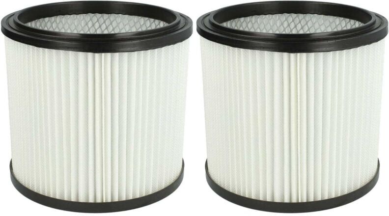 2x Cartridge Filter compatible with Einhell sm 20, sm 21, sm 31, sm 30, Universal 18-50l Vacuum Cleaner - White - Vhbw