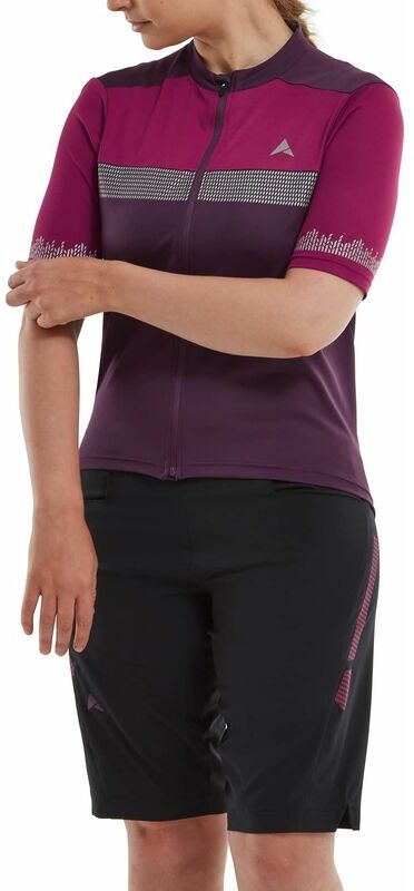 Altura - nightvision women's short sleeve cycling jersey 2022: purple 12 - ZFAL25WNVIS2-PR-12