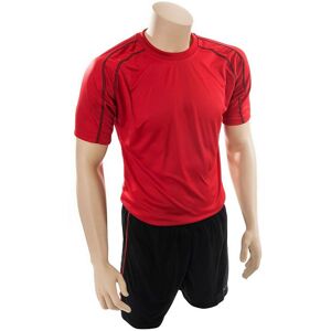 Precision Lyon Training Shirt & Short Set Adult Red/Black L 42-44 - Red/Black