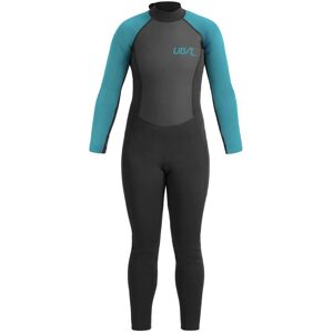 UB - Womens Sailfin Long Wetsuit Black/Aqua XLarge - Black/Aqua