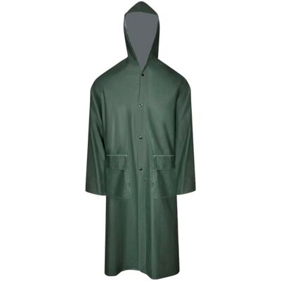 vidaXL XL Green Waterproof Heavy-duty Raincoat - Raincoat vidaXL XL Green Waterproof Heavy-duty Raincoat - Raincoat