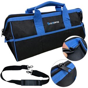 Buyaparcel - bap 21 Large Gate Open Mouth Heavy Duty Tool Bag Holdall Black + Shoulder Strap