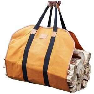 NEIGE Firewood Carrier Waxed Canvas, 20oz Heavy Duty and Large Capacity Firewood Log Tote Bag for Wood Carrying, 21'' × 44''