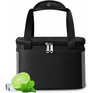 Héloise - Foldable Lunch Cooler Bag,Family Picnic Cooler Bag,Thermal Lunch Bag,Reusable Lunch Bag,Picnic Cooler Bag,Meal Cooler Bag,Lunch Bag (Black