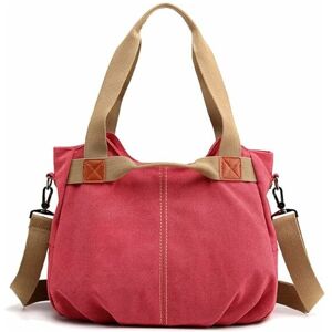 Denuotop - Women's single-shoulder vintage canvas bag large-capacity bag women's fashion bag simple and versatile