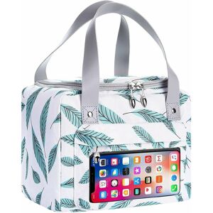 Héloise - Lunch Bag/Cooler Bag/Thermal Insulation Bag/Shoulder Lunch Bag with Touchscreen Pocket, Foldable Waterproof Oxford for Picnic Travel Work