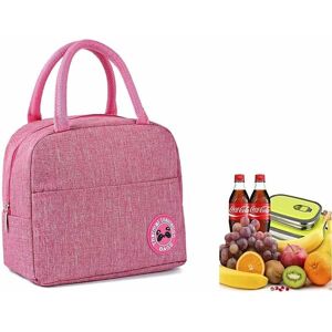 Héloise - Lunch Box,Insulated Lunch Bag,Insulated Lunch Bag Portable Lunch Bag Lunch Bag Picnic Meal Carry Bag (Style1-Pink)