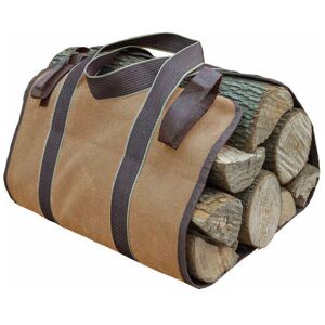 LUNE moon Log Basket and Log Bag Firewood Log Holder Canvas Fireplace Wood Carry Bag Extra Large Firewood Holder Indoor Firewood Baskets for Camping