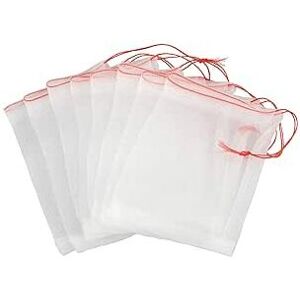 Rhafayre - 20 Pieces Fruit Insect Bag, Grape Fruit Protection Bag, Reusable Fruit Organza Bag Mesh Net Bags with Drawstring Storage Bags for Fruits