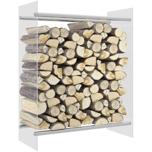 Berkfield Home - Royalton Firewood Rack Transparent 80x35x100 cm Tempered Glass