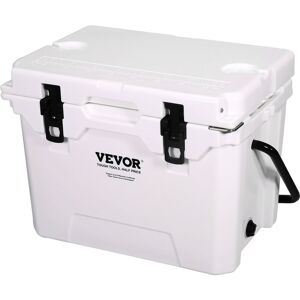 VEVOR Insulated Portable Cooler, 25 qt, Holds 25 Cans, Ice Retention Hard Cooler with Heavy Duty Handle, Ice Chest Lunch Box for Camping, Beach, Picnic,