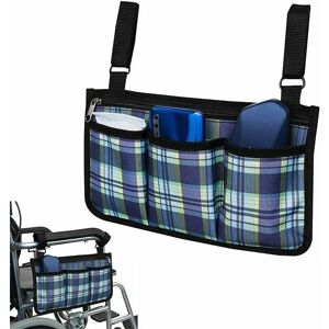 HOOPZI Wheelchair Accessories Bag, Mobility Aid Storage Bag, Walkers Hanging Bag, Waterproof Oxford Cloth Wheelchair Bag with Pockets for Electric