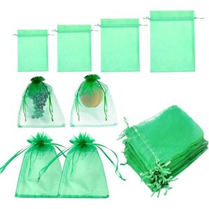TEHTUY 100 PCS 4 Sizes Fruit Protection Bags Net Bags for Grape Bunch Protection Bags Against Birds and Insects Wasps Hornets TEHTUY 100 PCS 4 Sizes Fruit Protection Bags Net Bags for Grape Bunch Protection Bags Against Birds and Insects Wasps Hornets