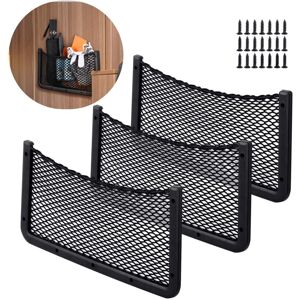 WOIYIC 3 PCS Car Storage Net 40 20 CM Car Organizer Pocket Bag for Utensils/Campers/Boats/Home (Elastic Net)- WOIYIC 3 PCS Car Storage Net 40 20 CM Car Organizer Pocket Bag for Utensils/Campers/Boats/Home (Elastic Net)-