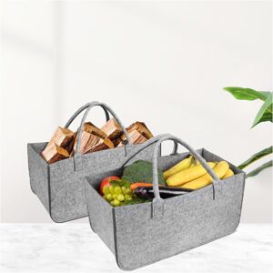 Linghhang - 50x25x25cm, 2pcs, Grey) Wool Felt Firewood Basket Tote Bag Shopping Bag Portable Foldable Wear-Resistant Log Basket Linghhang - 50x25x25cm, 2pcs, Grey) Wool Felt Firewood Basket Tote Bag Shopping Bag Portable Foldable Wear-Resistant Log Basket