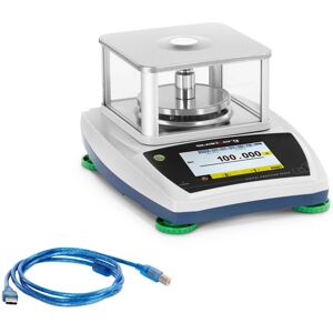 STEINBERG SYSTEMS Precision Scale - 200 g / 0.001 g - ø 98 mm - Touch-LCD - Glass draft shield Precision scale Gram scale