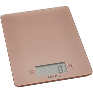 Taylor Pro - Rose Gold Glass 5kg Digital Kitchen Scale