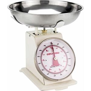 CASA CASA Cream Traditional Mechanical Kitchen Scales w Weight kg and lb Cooking & Baking