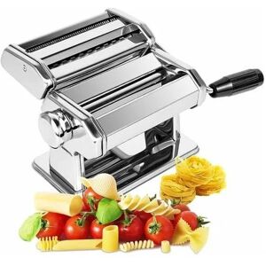 ORCHIDÉE Manual Fresh Pasta Machine, 7 Scales, 403 Stainless Steel for Tagliolini Fettucine Lasagna Ravioli Spaghetti (7 Scales)