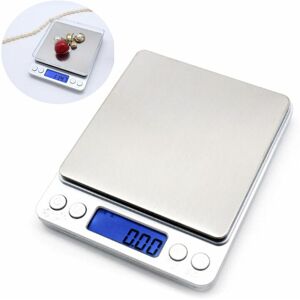 Dewdat - 500g / 0.01g fine scale digital pocket scale, letter scale, gram scale, jeweler scale, 6 unit conversion, lcd display, ideal for measuring Dewdat - 500g / 0.01g fine scale digital pocket scale, letter scale, gram scale, jeweler scale, 6 unit conversion, lcd display, ideal for measuring
