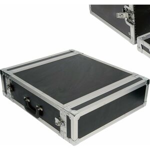 LOOPS 19' 2U Equipment Patch Panel Flight Case Transit Storage Handle dj pa Mixer Box