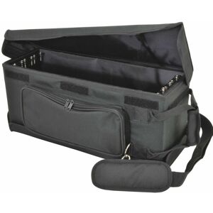 Loops - 19' 3U Shallow Rack Mount Transit Carry Bag Patch Panel Case dj Mixer Audio