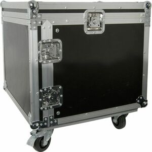 Loops - 19' 8U Equipment Rack With Wheels Patch Panel Mount Case pa dj Mixer Amp Audio